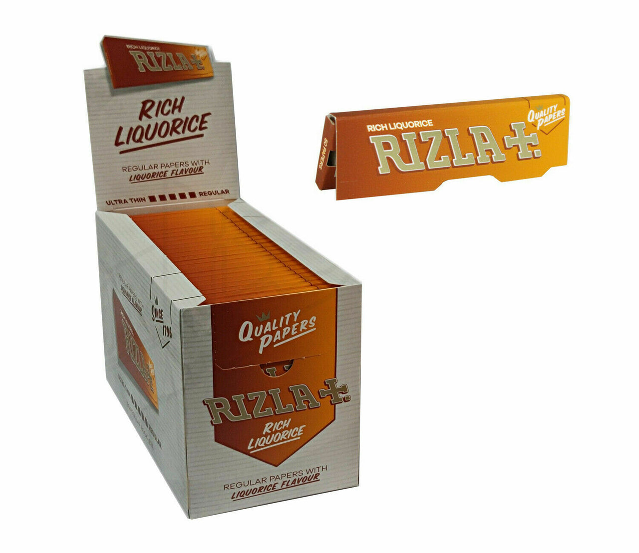 Rizla Liquorice Rolling Cigarette Papers Premium 100 Booklets | UK Vape World 