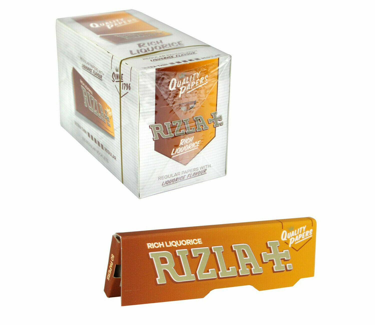 Rizla Liquorice Rolling Cigarette Papers Premium 100 Booklets