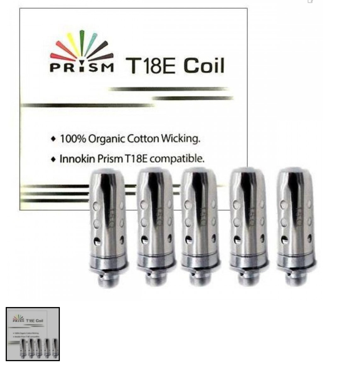 INNOKIN T18E / T22E COILS Replacement Prism Endura Coil Heads 1.5ohm (pk 5) UK - UK VAPE WORLD