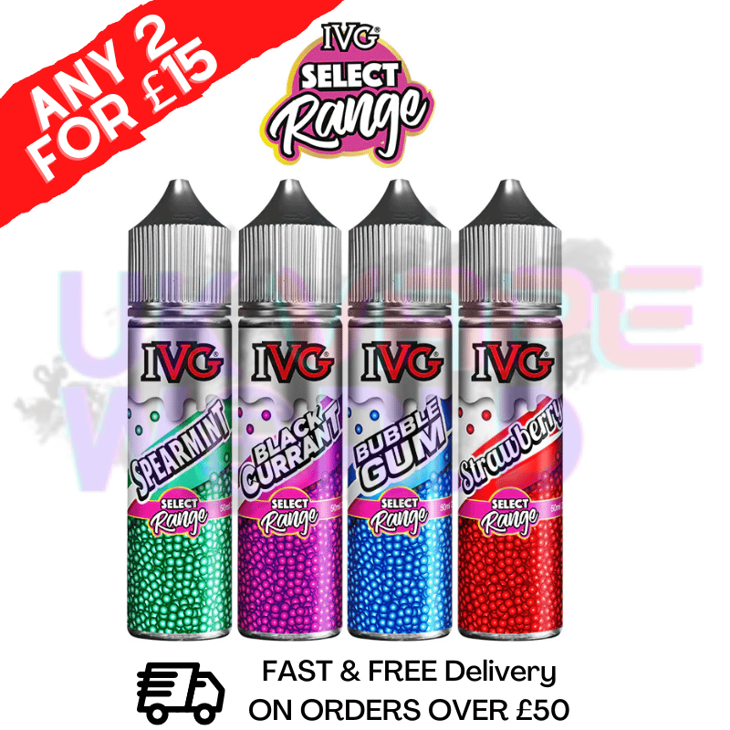 Select Range IVG Shortfill Juice 50ML Eliquid - UK Vape World