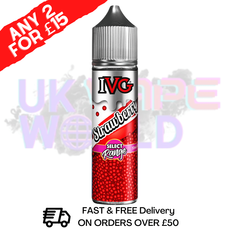 Strawberry IVG Shortfill Juice 50ML Eliquid - SELECT RANGE