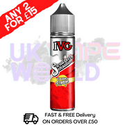 Strawberry Sensation IVG Shortfill Juice 50ML Eliquid - CLASSICS RANGE - ANY 2 FOR £15 - UK VAPE WORLD