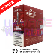 Tobacco - Crystal Bar Puffs 600 SKE Box Of 10 Disposable Bars - UK Vape World