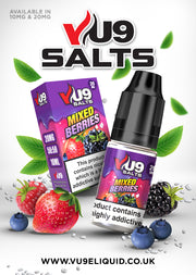 Vu9 Pod Salts 10ml 10mg/UK VAPE WORLD
