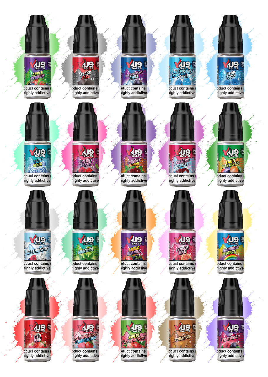 Vu9 Pod Salts 10ml 10mg /UK VAPE WORLD