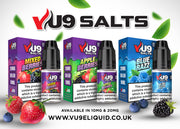 Vu9 Pod Salts 10ml 10mg /UK VAPE WORLD