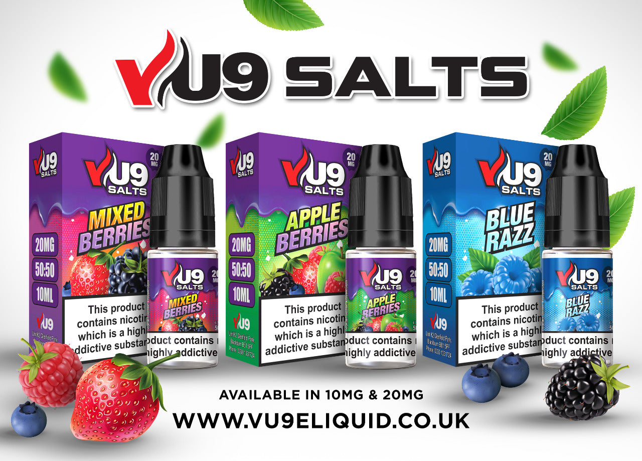 Vu9 Pod Salts 10ml 20mg Pack of 3 UK VAPE WORLD