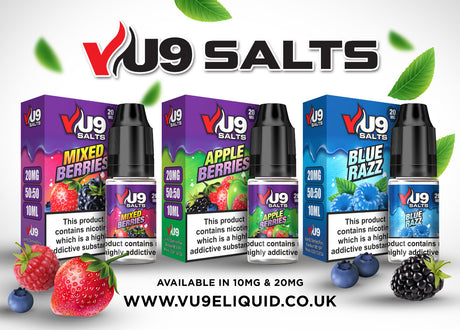 Vu9 Pod Salts 10ml 20mg Pack of 3 UK VAPE WORLD