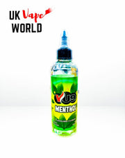 VU9 Menthol 50/50 VG/PG 80ml Shortfill E-Liquid + 2 Free Nicshots