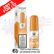 Bar Juice 5000 Nicsalt E-Juice White Peach Razz Flavour - UK Vape World