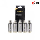 Aspire Breeze Replacement Coil - 5 Pack  0.6 & 1.0 ohm - UK VAPE WORLD