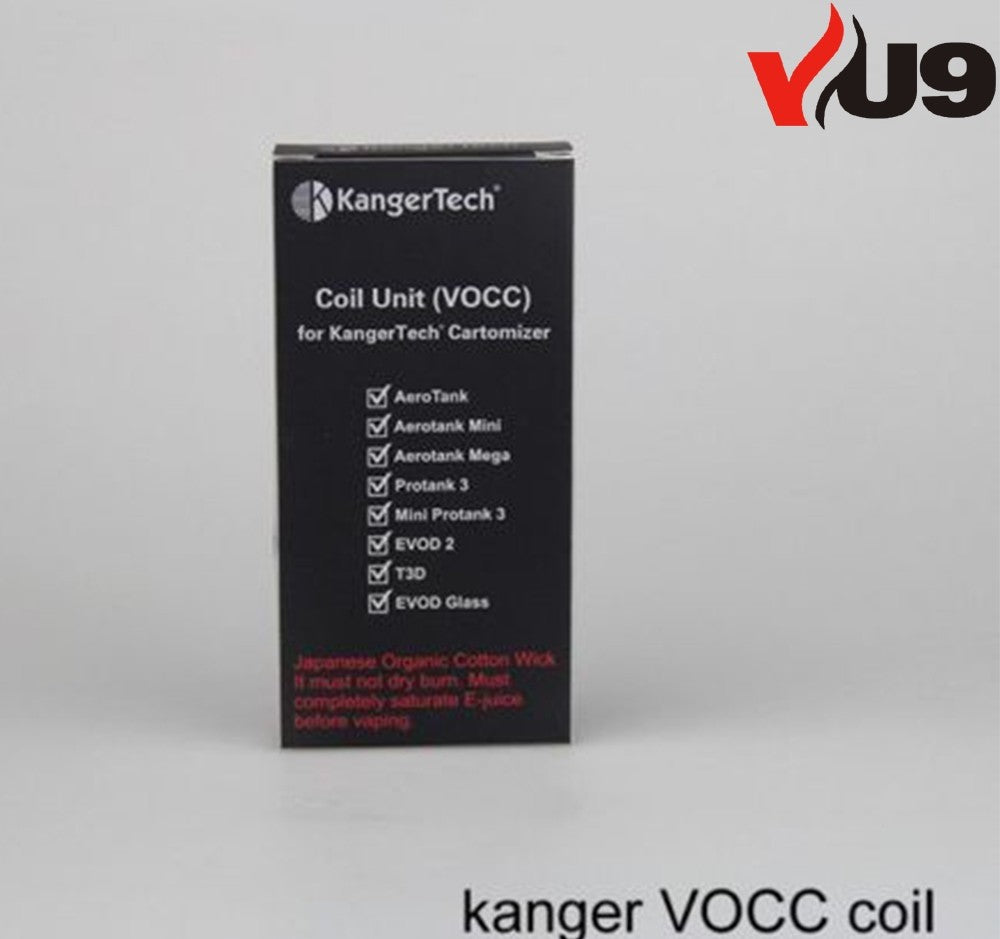 KangerTech VOCC Organic Cotton Dual Coil pack of 5 - UK VAPE WORLD
