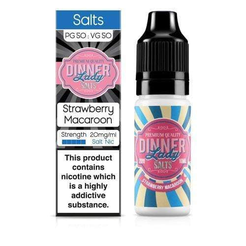 Dinner Lady Strawberry Macaroon Nic Salt ONLY £3.29 | UK Vape World