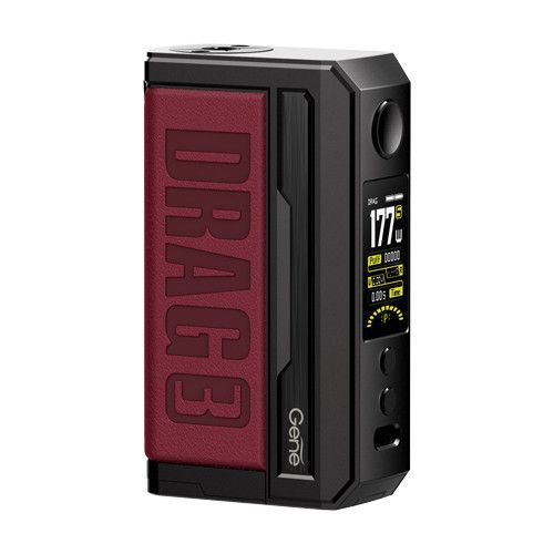 VooPoo Drag 3 Mod + Free Batteries - Red - Free Delivery at UK Vape World