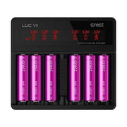 Efest LUC V6 LCD 6 Bay Charger UK Vape World