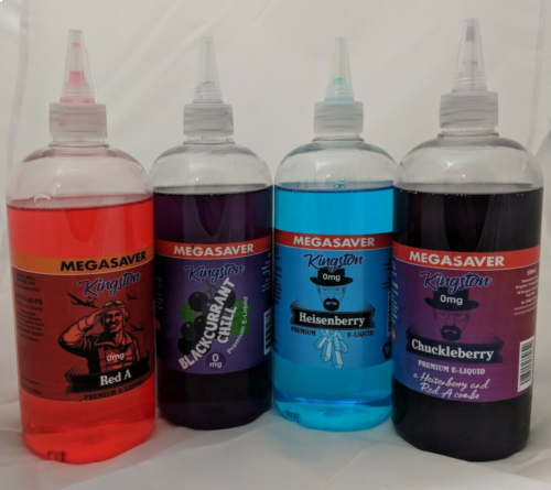 Kingston MEGA SAVERS 500ml Black Magic E Liquid | Heisenberry, Chuckleberry, Blackcurrant Chill, Red A