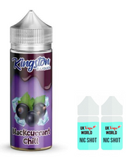 Kingston Blackcurrant Chill 100ml Shortfill With 2 Nicotine Shots | UK Vape World