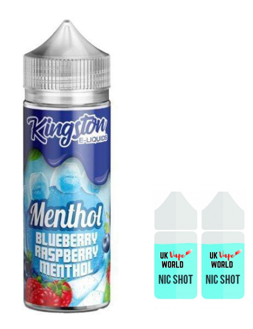 Kingston Menthol Blueberry Raspberry 100ml Shortfill With 2 Nicotine Shots | UK Vape World