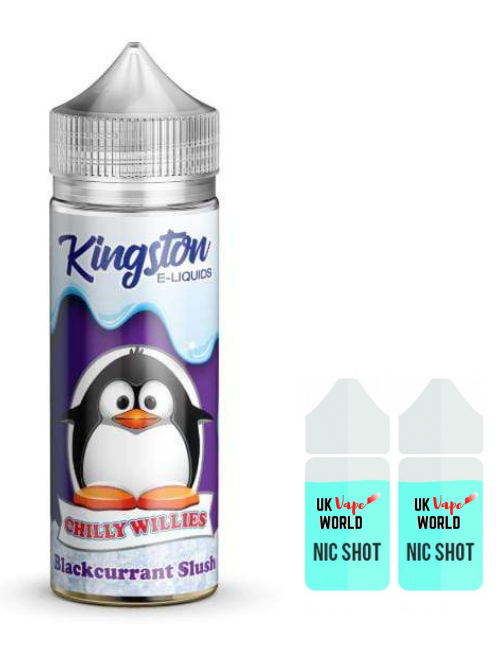 Kingston Chilly Willies Blackcurrant Slush 100ml Shortfill With 2 Nicotine Shots | UK Vape World