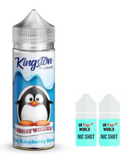 Kingston Chilly Willies Blue Raspberry Slush 100ml Shortfill With 2 Nicotine Shots | UK Vape World