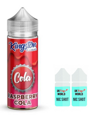 Kingston Cola Raspberry Cola 100ml Shortfill with 2 nicotine shots | UK Vape World