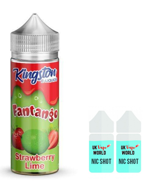 Kingston Fantango Strawberry Lime 100ml Shortfill With 2 Nicotine Shots | UK Vape World 