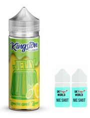 Kingston Jelly Lemon & Lime Jelly 100ml Shortfill With 2 Nicotine Shots | UK Vape World
