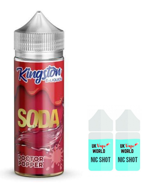 Kingston Soda Doctor Popper 100ml Shortfill 9.99 + 2 FREE Nicotine shots | UK Vape World Kingston Soda Doctor Popper 100ml Shortfill 9.99 + 2 FREE Nicotine shots | UK Vape World