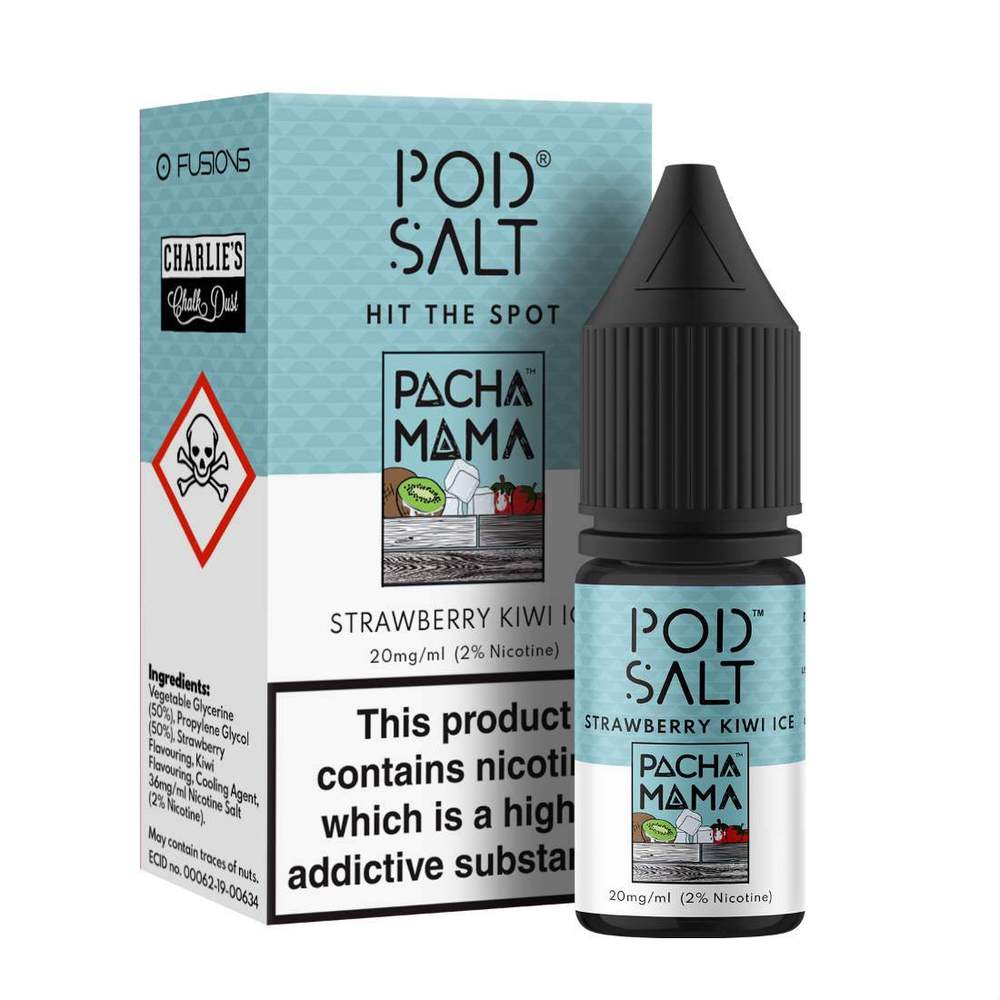 Pod Salt Fusions Pacha Mama Strawberry Kiwi Ice Nic Salt ONLY £3.29 |  UK Vape World