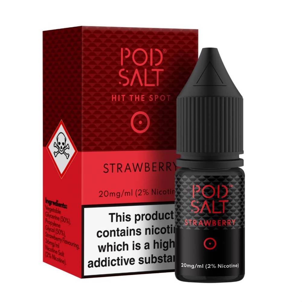 Pod Salt Strawberry Nic Salt ONLY £3.29 | UK Vape World