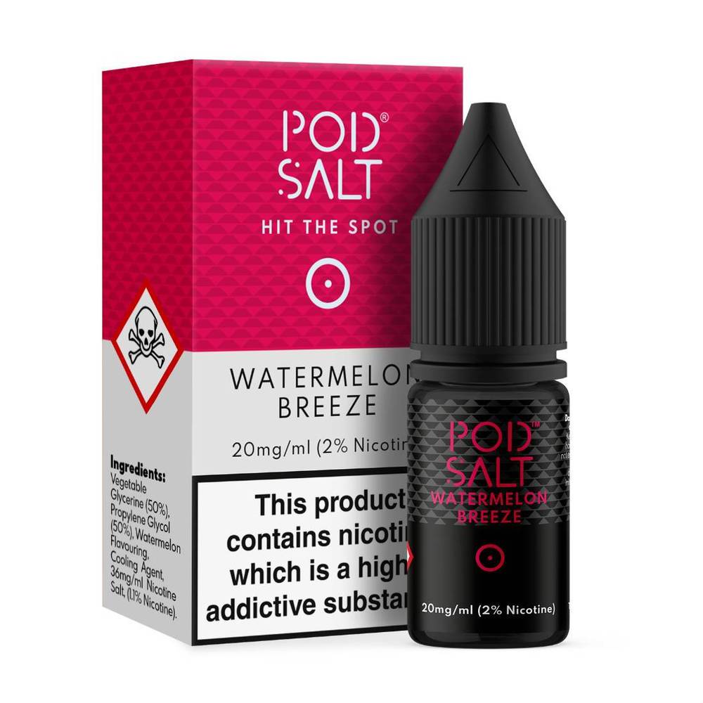 Pod Salt Watermelon Breeze Nic Salt ONLY £3.29 | UK Vape World