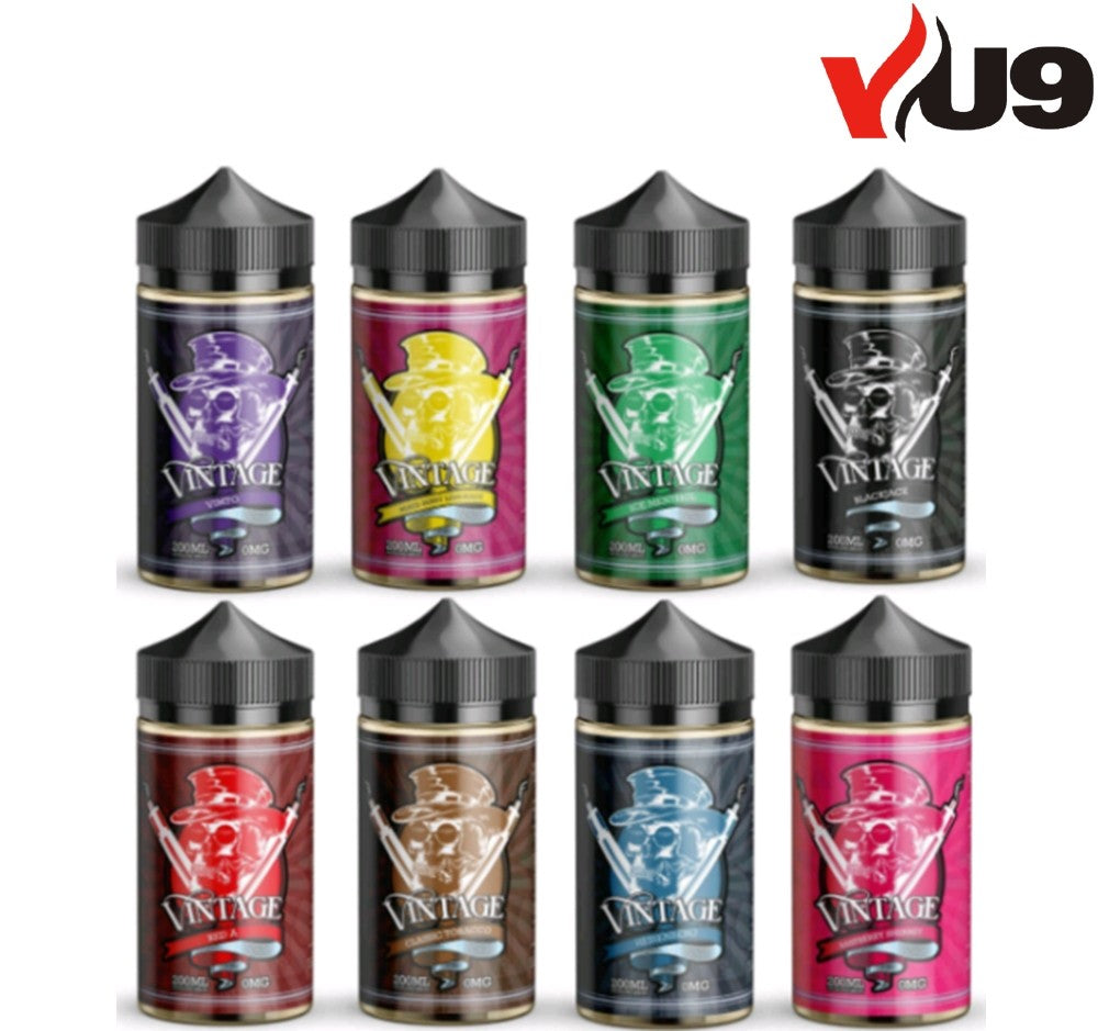 VINTAGE PREMIUM E-LIQUID 200ml E JUICE VAPE JUICE FLAVOUR OIL - UK VAPE WORLD
