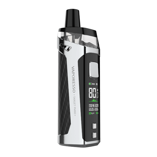 Vaporesso Target PM80 Pod Mod Kit - Silver Carbon Fibre