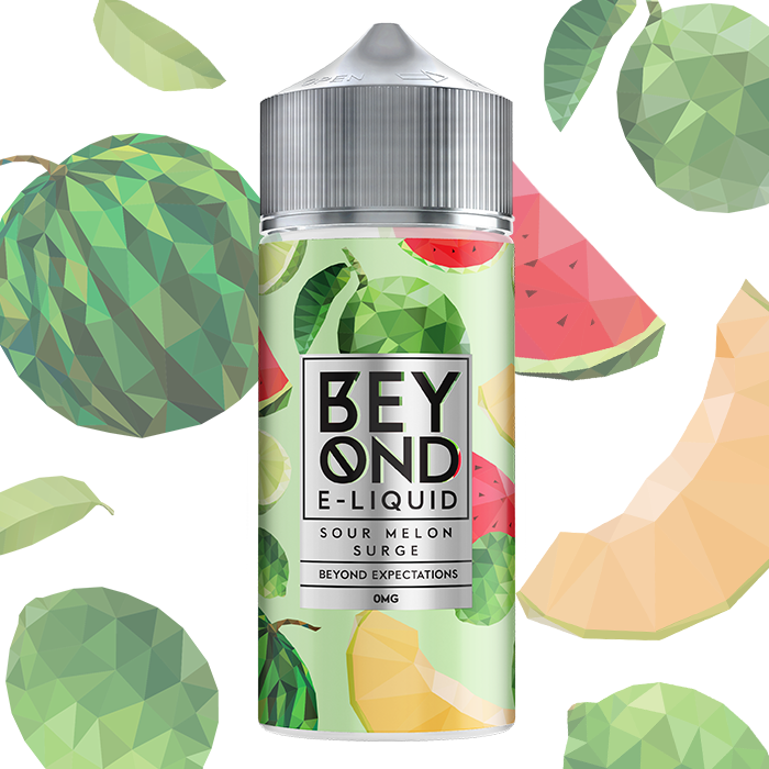 Beyond IVG Eliquid Sour Melon Surge 100ml Shortfill