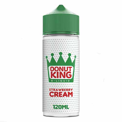 Donut King Strawberry Cream 120ml Shortfill E-liquid - UK Vape World